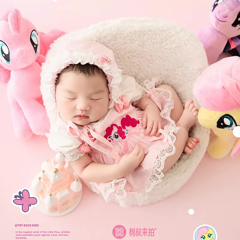 Baby Girl Little Pony Theme Set - Newborn Photography Props - Image 4